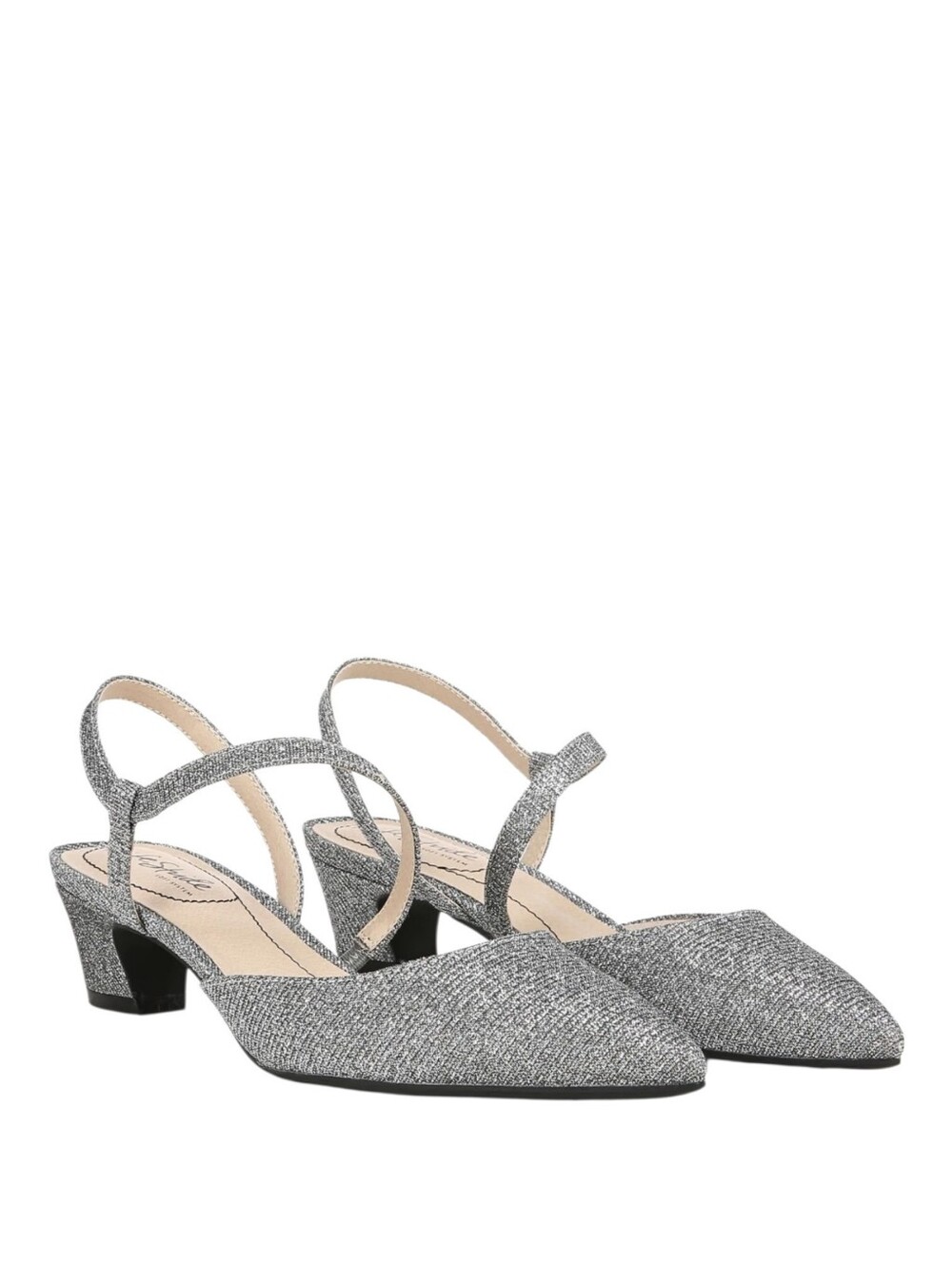 Lifestride Kitten Heels, Minimalist Pump In Pewter Size Size 8.5M
